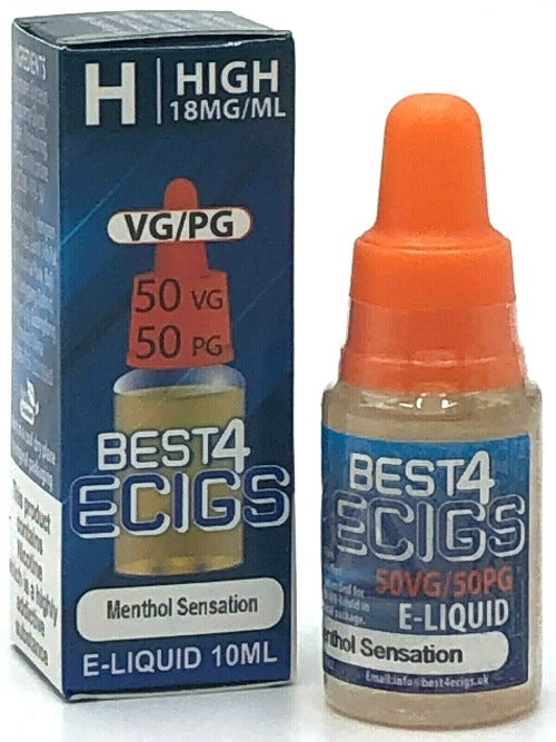 Menthol Sensation E-Liquid by Best4ecigs (10ml) - Best4vapes