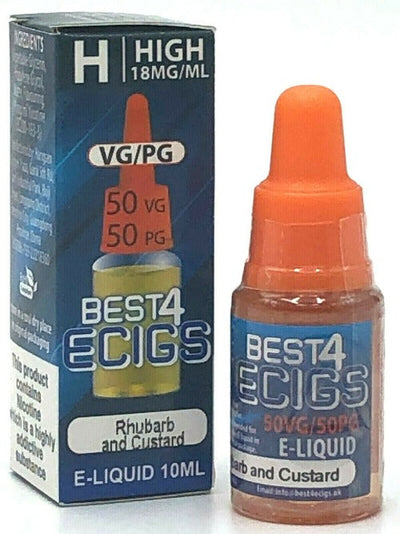 Rhubarb & Custard E-liquid by Best4ecigs (10ml) - Best4ecigs