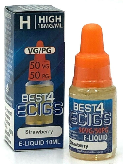 Strawberry E-Liquid by Best4ecigs (10ml) - Best4vapes