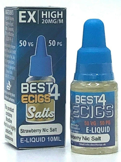 Strawberry 10ml Nic Salt E-Liquid By Best4ecigs | Best4vapes