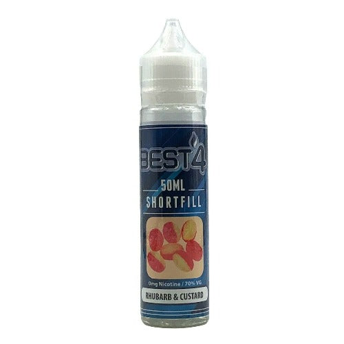 Rhubarb & Custard Short Fill E-liquid by Best4ecigs | 50ml | Best4vapes