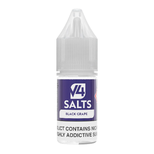 Black Grape 10ml Nic Salt E-liquid by V4 Vapour Salts | Best4vapes