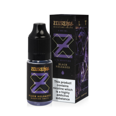 Black Reloaded 10ml Nic Salt E-liquid by Zeus Juice | Best4vapes