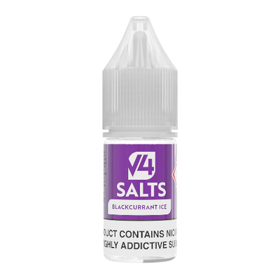 Blackcurrant Ice 10ml Nic Salt E-liquid by V4 Vapour Salts | Best4vapes