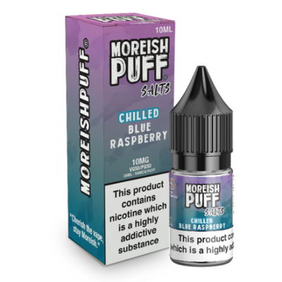 Blue Raspberry Chilled 10ml Nic Salt by Moreish Puff | Best4vapes