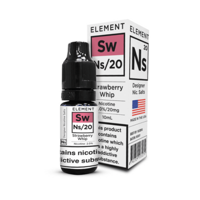 Strawberry Whip 10ml Nic Salt E-liquid by Element | Best4vapes