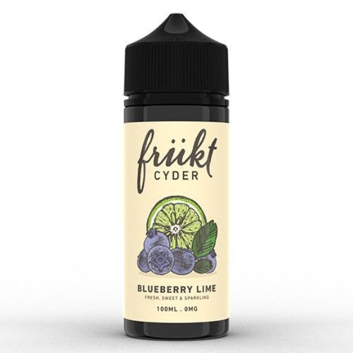 Blueberry Lime 100ml Short Fill E-liquid by Frukt Cyder | Best4vapes