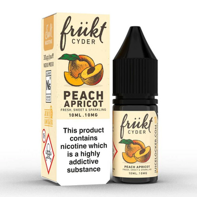 Peach Apricot 10ml Nic Salt E-liquid by Frukt Cyder | Best4vapes