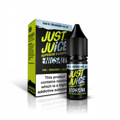 Kiwi & Cranberry On Ice 10ml Nic Salt E-liquid by Just Juice | Best4vapes