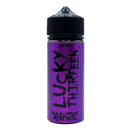 Blackcurrant Menthol Short Fill E-liquid by Lucky Thirteen | 100ml | Best4vapes