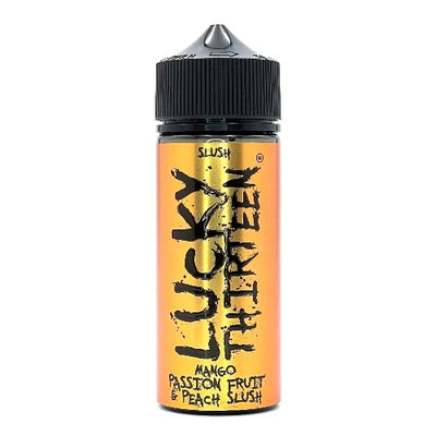 Mango Passion Fruit & Peach Slush Short Fill E-liquid by Lucky Thirteen 100ml | Best4vapes