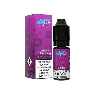 ASAP Grape 10ml Nic Salt E-liquid by Nasty Juice | Best4vapes