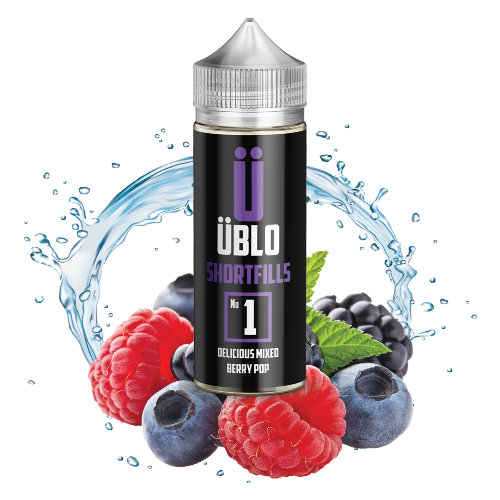 No1 Delicious Mixed Berry Pop Short Fill E-liquid by UBLO | Best4vapes