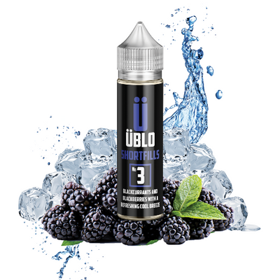 No3 Blackcurrant & Blackberries Cooling Short Fill E-liquid by UBLO | Best4vapes