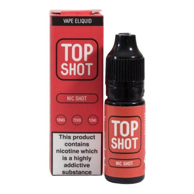 70% VG 18mg Nicotine Shot by Top Shot | Best4vapes
