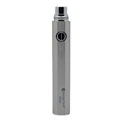 KangerTech EVOD 650mAh Vape Battery | Stainless Steel Silver | Non Passthrough | Best4vapes