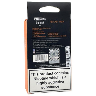 GeekVape Aegis Boost RBA Pod | Best4ecigs