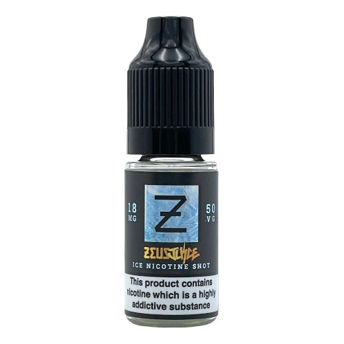 50% VG 18mg Ice Nicotine Shot by Zeus Juice | Best4vapes