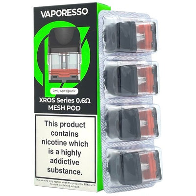 Vaporesso XROS Replacement Pods 0.6ohm | 2ml | 4 Pack | Best4vapes