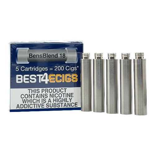 Best4ecigs Cartridges | BensBlend Flavour | 18mg | 5 Pack | Best4vapes