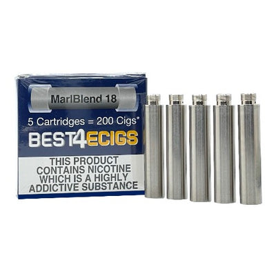 Best4ecigs Cartridges | MarlBlend Flavour | 18mg | 5 Pack | Best4vapes