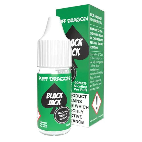 Black Jack 10ml E-liquid by Puff Dragon | Best4vapes