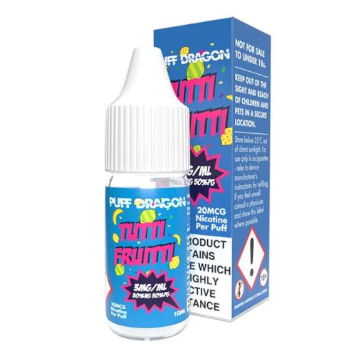 Tutti Frutti 10ml E-liquid by Puff Dragon Best4Vapes Tutti Frutti 10ml E-liquid by Puff Dragon Best4Vapes