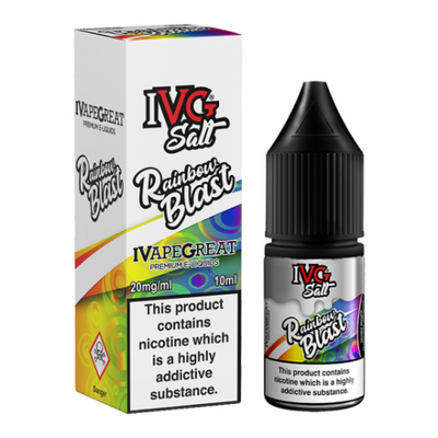 Rainbow Blast 10ml Nic Salt E-liquid by IVG | Best4vapes