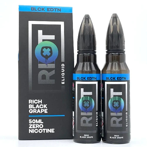 Rich Black Grape 50ml Short Fill E-liquid by Riot Squad Black Edition | Best4vapes