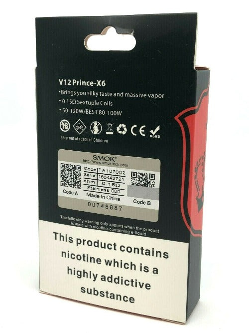 Smok V12 Prince X6 (TFV12) Sextuple Coils (3 Pack) - Best4vapes