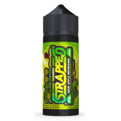 Sour Apple Refresher 100ml Short Fill E-liquid by Strapped | Best4vapes