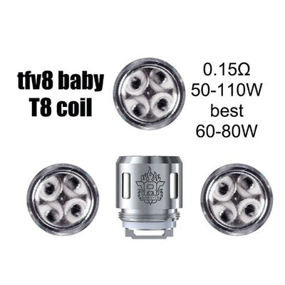 Smok TFV8 Baby Coils T8 0.15 (5 Pack) - Best4ecigs