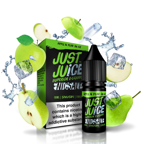 Just Juice Apple & Pear on Ice Nic Salt E-liquid (10ml) - Best4ecigs Vape