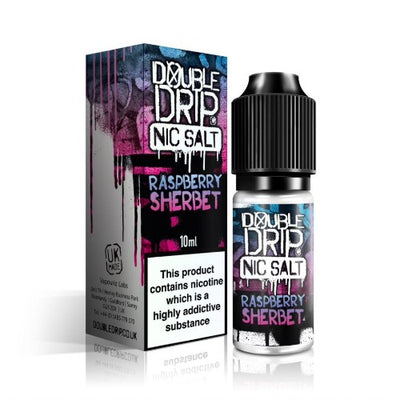 Double Drip Raspberry Sherbet Nic Salt E-liquid (10ml) - Best4vapes