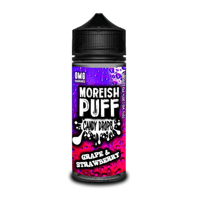 Grape & Strawberry Short Fill E-liquid by Moreish Puff Candy Drops | 100ml | Best4vapes