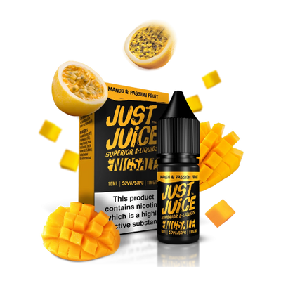 Mango & Passion Fruit Nic Salt E-liquid by Just Juice (10ml) - Best4ecigs Vape